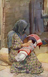 Portable bed of the Yuma tribe